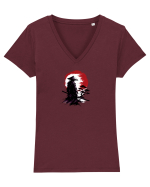 Japonia  Tricou mânecă scurtă guler V Damă Evoker