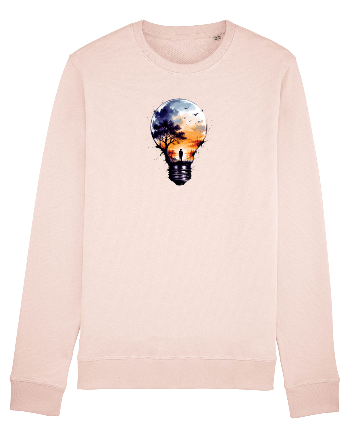 Bluză mânecă lungă Unisex Rise Candy Pink