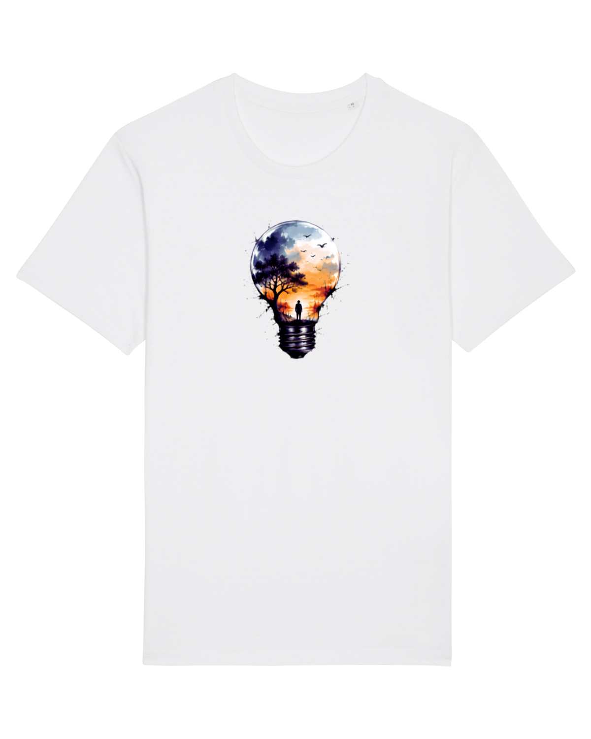 Tricou mânecă scurtă Unisex Rocker White