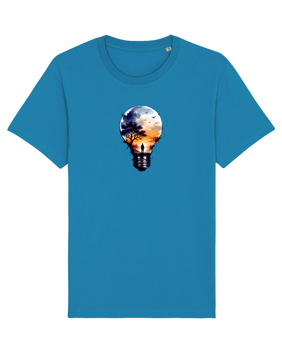 Tricou mânecă scurtă Unisex Rocker Azur