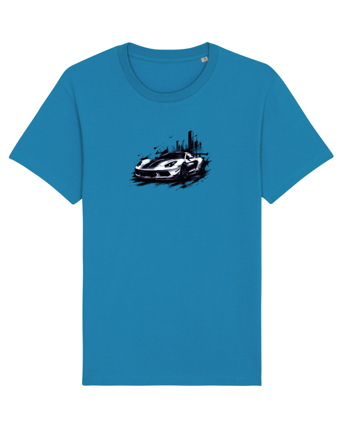 Tricou mânecă scurtă Unisex Rocker Azur