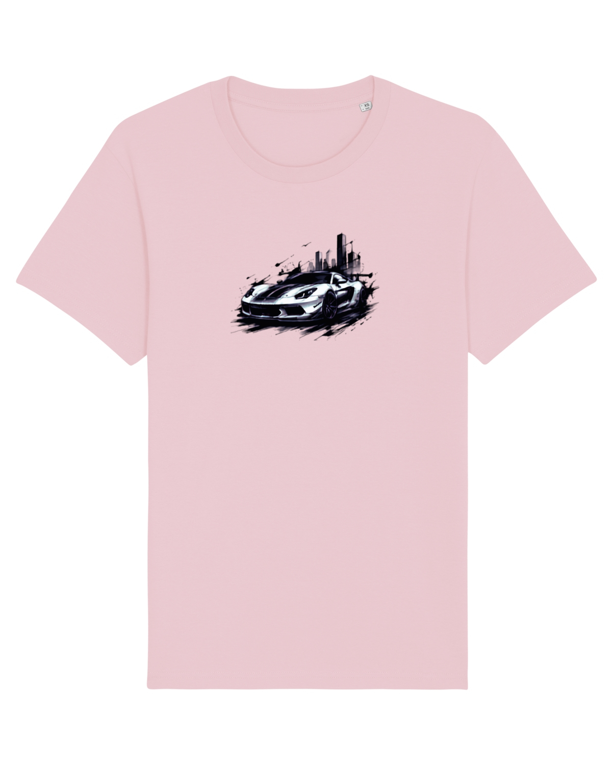 Tricou mânecă scurtă Unisex Rocker Cotton Pink