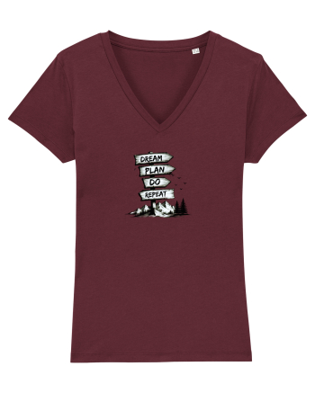 Dream. Plan. Do. Repeat. Burgundy