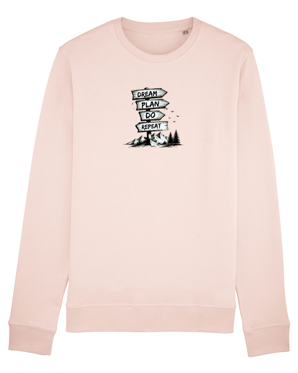 Bluză mânecă lungă Unisex Rise Candy Pink