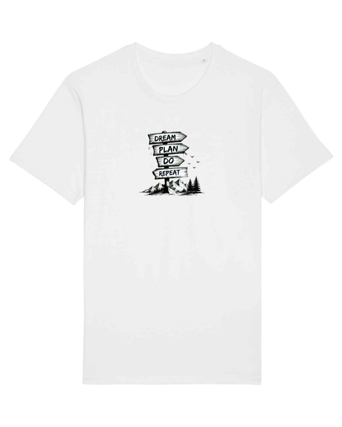 Tricou mânecă scurtă Unisex Rocker White