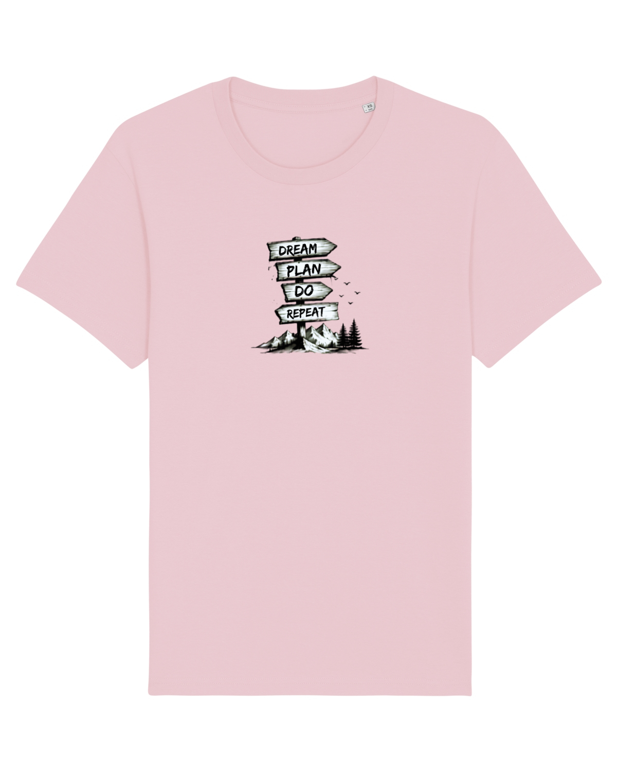 Tricou mânecă scurtă Unisex Rocker Cotton Pink