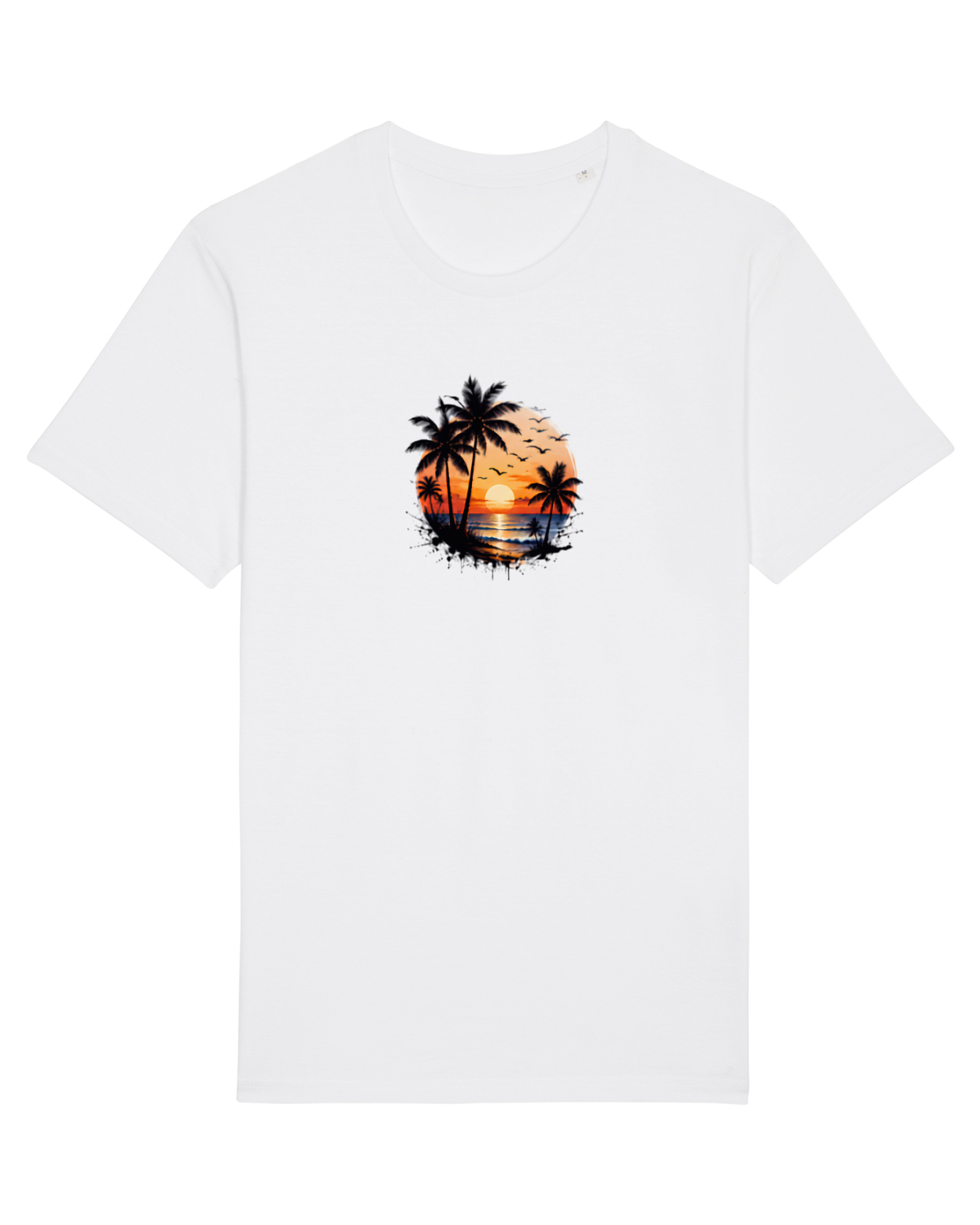 Tricou mânecă scurtă Unisex Rocker White