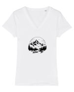 Munte -calatorii Tricou mânecă scurtă guler V Damă Evoker