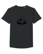 Munte -calatorii Tricou mânecă scurtă guler larg Bărbat Skater