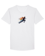 Run Tricou mânecă scurtă guler larg Bărbat Skater