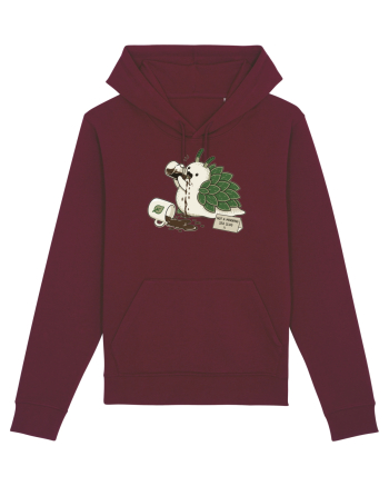 Funny Not a Morning Sea Slug Coffee Cartoon Cute Marine Animal Humor Burgundy