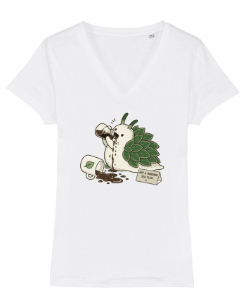 Funny Not a Morning Sea Slug Coffee Cartoon Cute Marine Animal Humor White