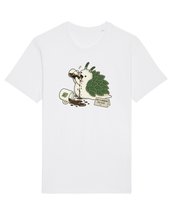 Funny Not a Morning Sea Slug Coffee Cartoon Cute Marine Animal Humor White