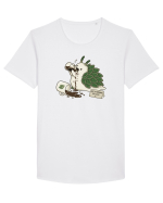 Funny Not a Morning Sea Slug Coffee Cartoon Cute Marine Animal Humor Tricou mânecă scurtă guler larg Bărbat Skater