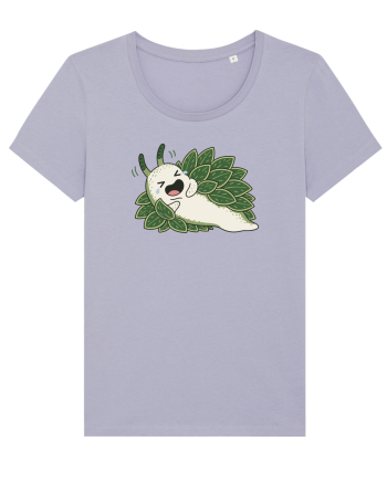 Funny Laughing Leaf Sea Slug Cartoon Cute Ocean Mollusk Nature Humor Lavender