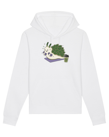 Funny Leaf Sheep Sea Slug Gym Cartoon Cute Marine Fitness Workout Humor White