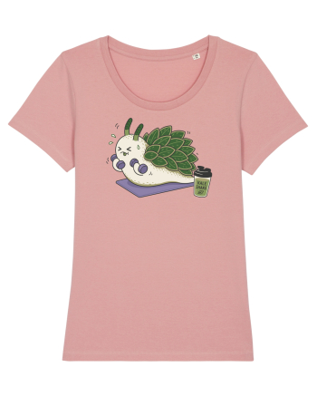 Funny Leaf Sheep Sea Slug Gym Cartoon Cute Marine Fitness Workout Humor Canyon Pink