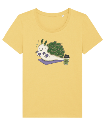 Funny Leaf Sheep Sea Slug Gym Cartoon Cute Marine Fitness Workout Humor Jojoba