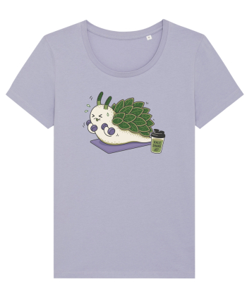 Funny Leaf Sheep Sea Slug Gym Cartoon Cute Marine Fitness Workout Humor Lavender