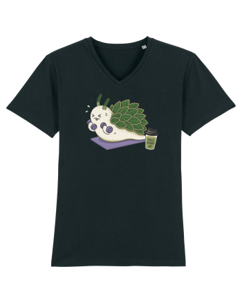 Funny Leaf Sheep Sea Slug Gym Cartoon Cute Marine Fitness Workout Humor Black