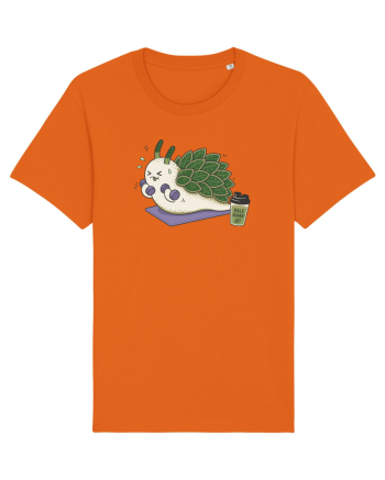 Funny Leaf Sheep Sea Slug Gym Cartoon Cute Marine Fitness Workout Humor Bright Orange