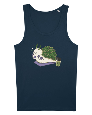 Funny Leaf Sheep Sea Slug Gym Cartoon Cute Marine Fitness Workout Humor Navy