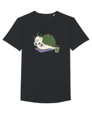 Funny Leaf Sheep Sea Slug Gym Cartoon Cute Marine Fitness Workout Humor Black