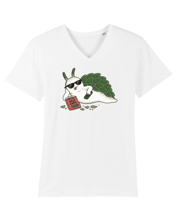Funny Relaxing Leaf Sheep Sea Slug Cartoon Cute Ocean Animal TV Snack Humor White