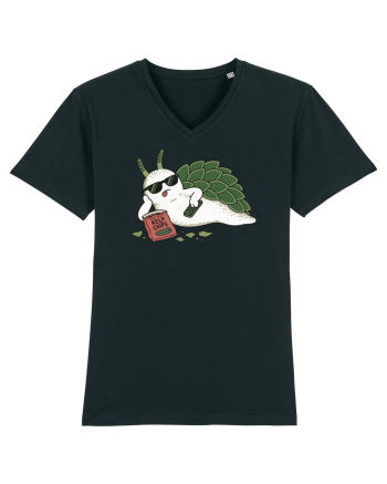 Funny Relaxing Leaf Sheep Sea Slug Cartoon Cute Ocean Animal TV Snack Humor Black