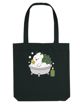 Funny Leaf Sheep Sea Slug Spa Day Cartoon Cute Ocean Life Black