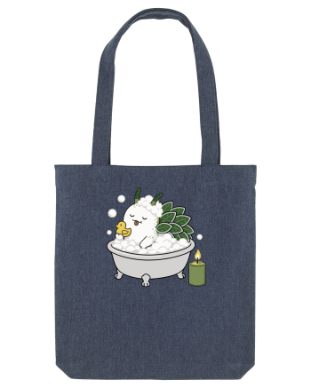 Funny Leaf Sheep Sea Slug Spa Day Cartoon Cute Ocean Life Midnight Blue