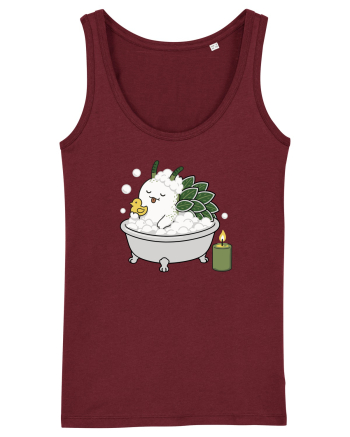 Funny Leaf Sheep Sea Slug Spa Day Cartoon Cute Ocean Life Burgundy