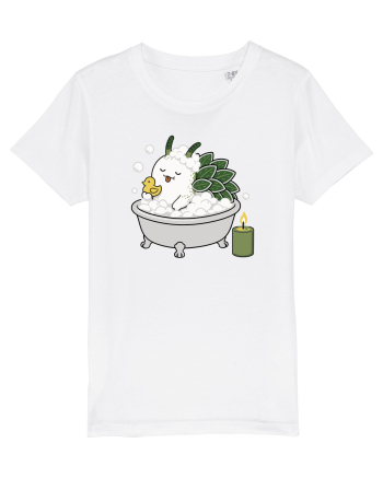 Funny Leaf Sheep Sea Slug Spa Day Cartoon Cute Ocean Life White