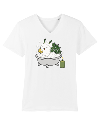 Funny Leaf Sheep Sea Slug Spa Day Cartoon Cute Ocean Life White