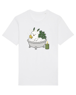 Funny Leaf Sheep Sea Slug Spa Day Cartoon Cute Ocean Life Tricou mânecă scurtă Unisex Rocker