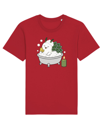 Funny Leaf Sheep Sea Slug Spa Day Cartoon Cute Ocean Life Red