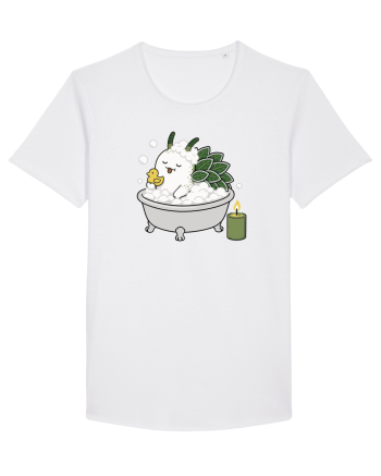 Funny Leaf Sheep Sea Slug Spa Day Cartoon Cute Ocean Life White
