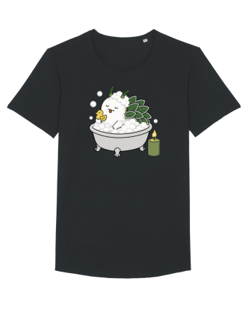 Funny Leaf Sheep Sea Slug Spa Day Cartoon Cute Ocean Life Black
