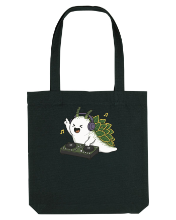 Funny DJ Leaf Sheep Sea Slug Cartoon Cute Music Lover Ocean Animal Black