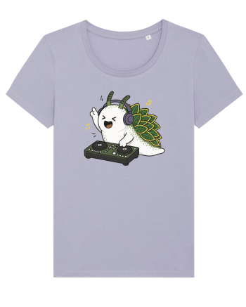 Funny DJ Leaf Sheep Sea Slug Cartoon Cute Music Lover Ocean Animal Lavender