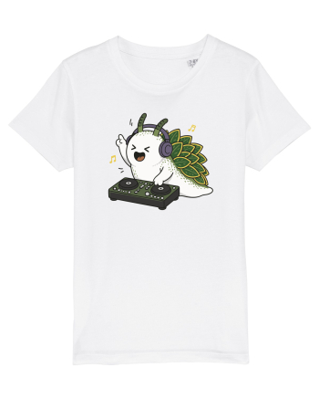 Funny DJ Leaf Sheep Sea Slug Cartoon Cute Music Lover Ocean Animal White