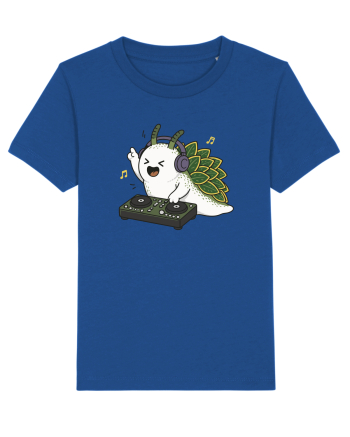 Funny DJ Leaf Sheep Sea Slug Cartoon Cute Music Lover Ocean Animal Majorelle Blue