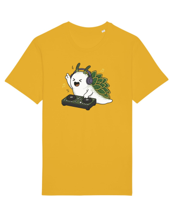 Funny DJ Leaf Sheep Sea Slug Cartoon Cute Music Lover Ocean Animal Spectra Yellow