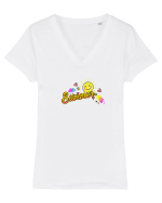 Summer  Tricou mânecă scurtă guler V Damă Evoker