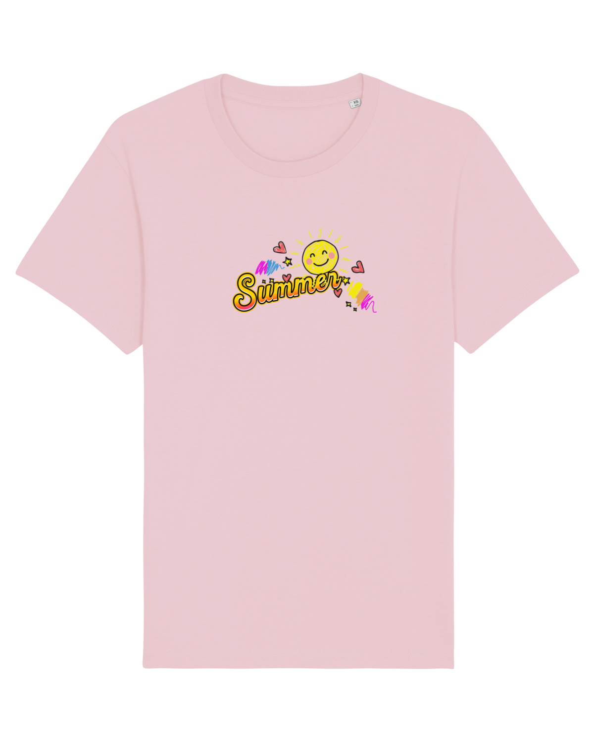 Tricou mânecă scurtă Unisex Rocker Cotton Pink