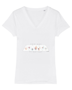Tropical Therapy no. 4 Tricou mânecă scurtă guler V Damă Evoker