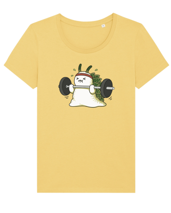 Funny Weightlifting Leaf Sheep Sea Slug Cartoon Cute Gym Ocean Jojoba