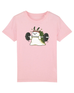 Funny Weightlifting Leaf Sheep Sea Slug Cartoon Cute Gym Ocean Tricou mânecă scurtă  Copii Mini Creator
