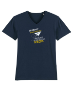 Nu urmez drumul bătătorit ..... Tricou mânecă scurtă guler V Bărbat Presenter