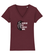 Disciplină azi. Libertate mâine. Tricou mânecă scurtă guler V Damă Evoker